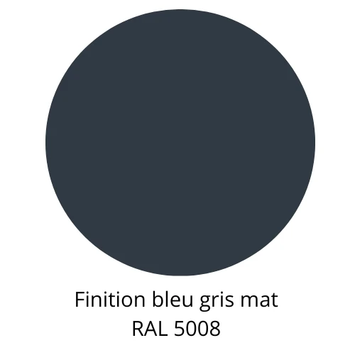 Latte de bois murale individuelle Léo Bleu gris