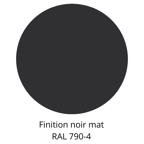 Panneau mural bois arrondi Sacha Noir